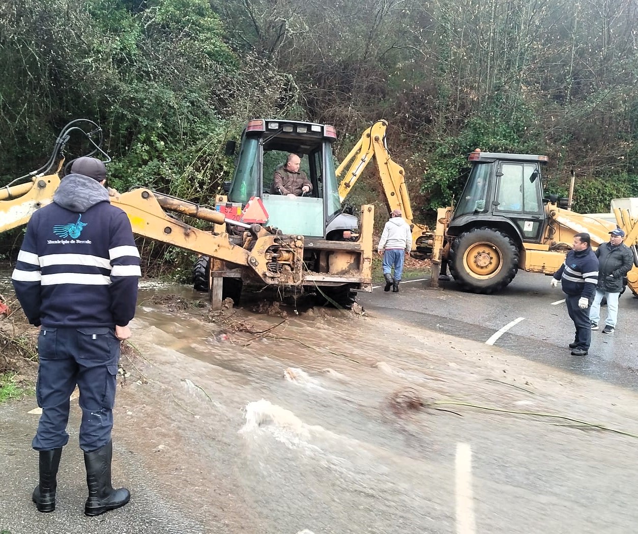 Mau tempo em Resende corta circulação rodoviária