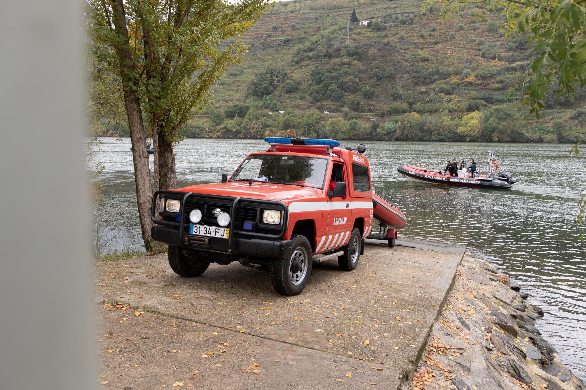 Pessoa desaparecida após ser arrastada pela corrente no rio Balsemão, em Lamego